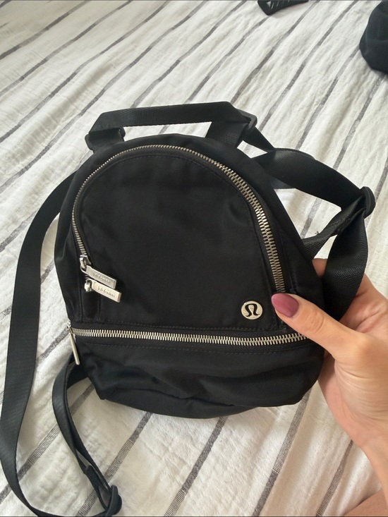 lululemon athletica Handbags - lululemon athletica Black Mini Convertible Backpack